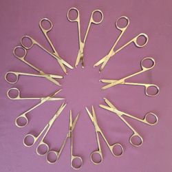Lot Of 10 (ten)  4-1/2" simple Procedure Scissors 
