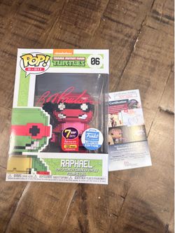 Funko Pop! Raphael #06 Teenage Mutant Ninja Turtles Rob Paulsen JSA