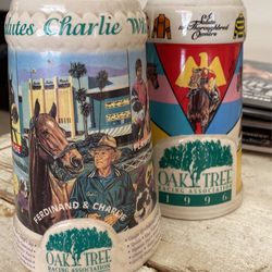 Santa Anita Racetrack Steins (2) Horse Racing