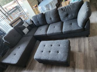 Couch With Storage Otomon Barely Used, Like New.