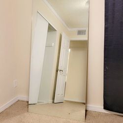 Bookshelf and mirror