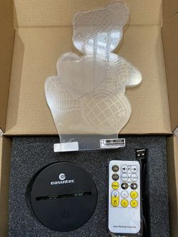 Teddy bear night light with remote control