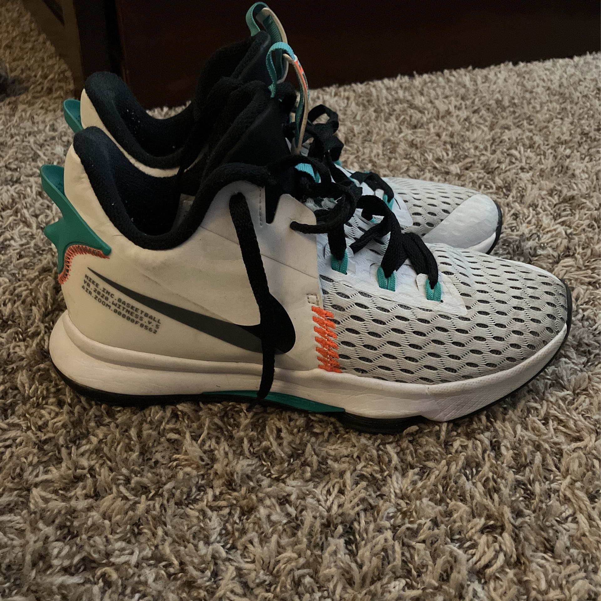 LeBron Witness 5 \'White Clear Jade\' CQ9380-100 Shoe Size 13 Nike LeBron Witness 5  main image 2