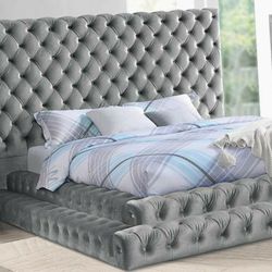Stefania felt platform bed frame