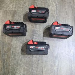 Milwaukee Batteries 18-Volt 5.0 XC $55each