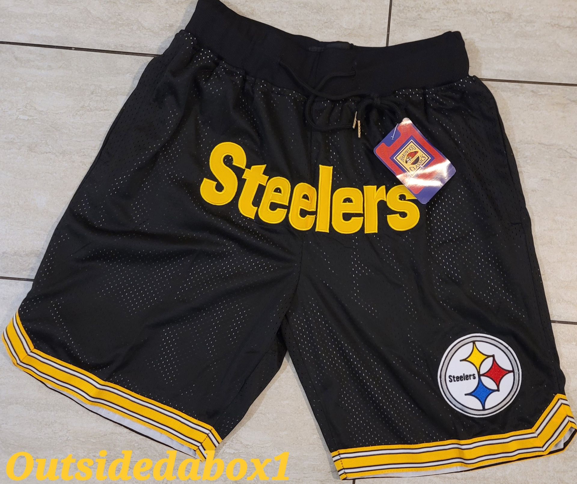 Pittsburgh Steelers Shorts With Pockets New!!! Fast Shipping 📬 Available Men's Sizes