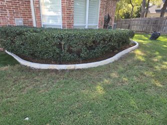 Stone flower beds