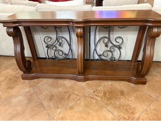 Elegant retro table for living room furniture or can be used at entry table.