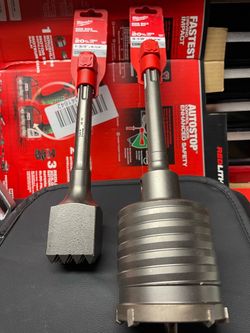 MILWAUKEE SDS MAX  BUSHING TOOL #48-62-4065 And  SDS MAX CORE BIT #48-20-5420   Read Below