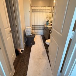 Set of 2 Plush White Runner Rugs 10’