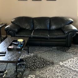 Leather Sofa And Love Seat
