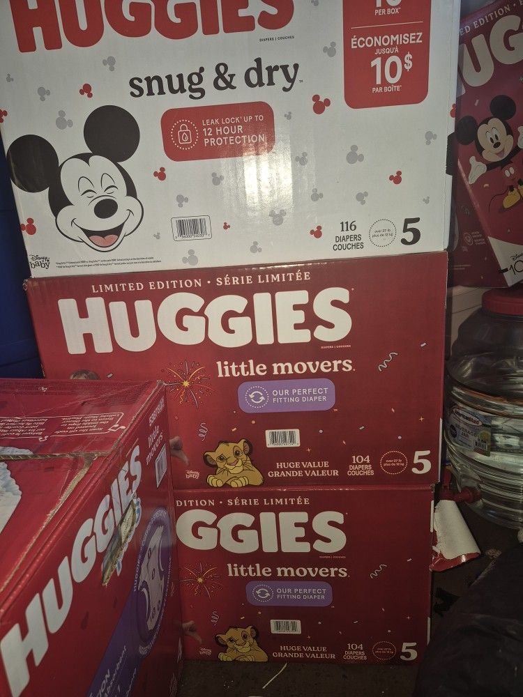 Huggies Size 5 $35 Cada 1 Caja Precio Firme