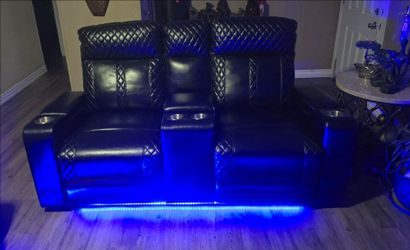 3 Piece Recliner Leather Sofa Set for Sale