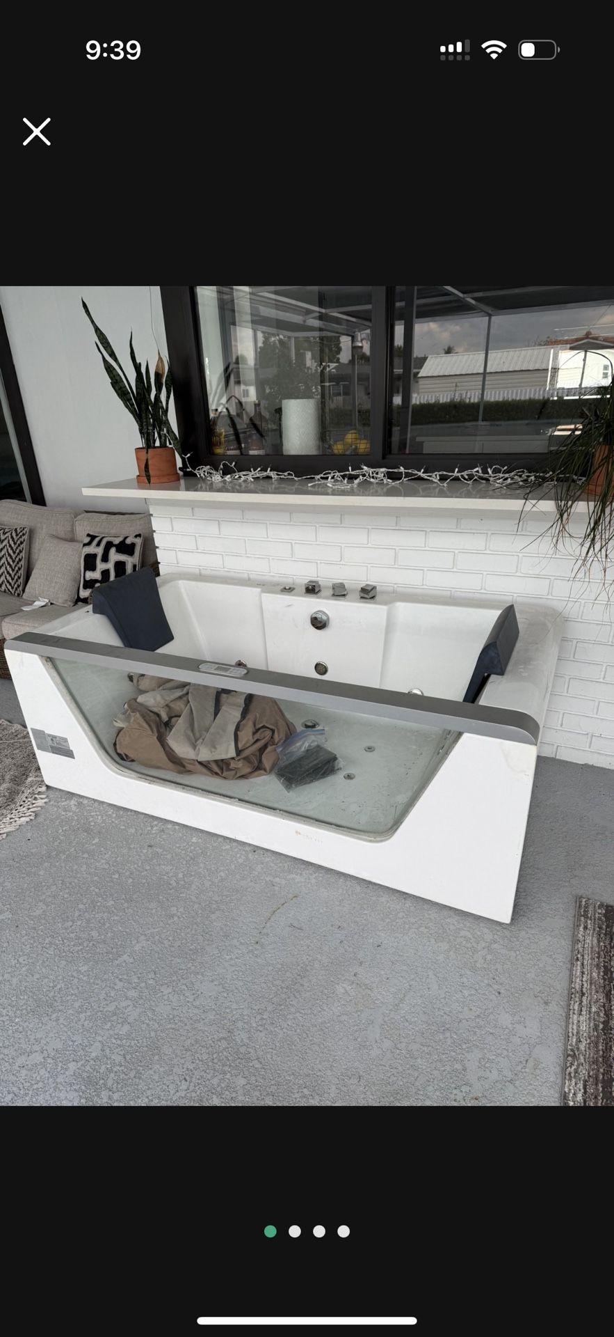 AM196ETL 71 in. Acrylic Whirlpool Bathtub Jacuzzi Hot Tub