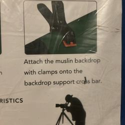 ISSUNTEX 10X24rr ft Background Muslin Backdrop