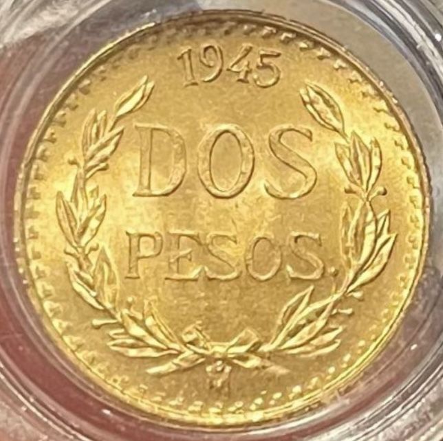 Mexico Dos Pesos 22k Gold Coin Oro