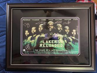 Lakers Reloaded signed and framed memberbillaia