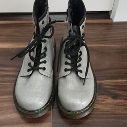 Womens Silver Doc Martens