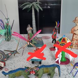 Prices Vary - Mexican / Latin American Folk Art Alebrijes Retablos Dia De Los Muertos