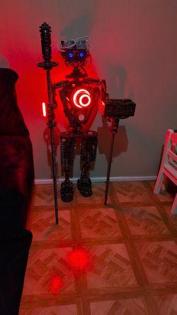 Custom steel robot metal art sculpture 40 inch tall