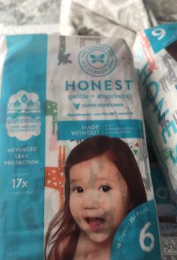 Honest diapers size 6