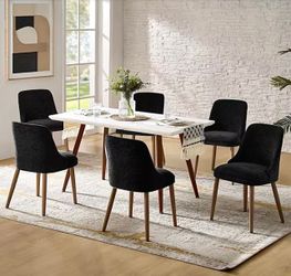 Jayden creation black modern dining chairs