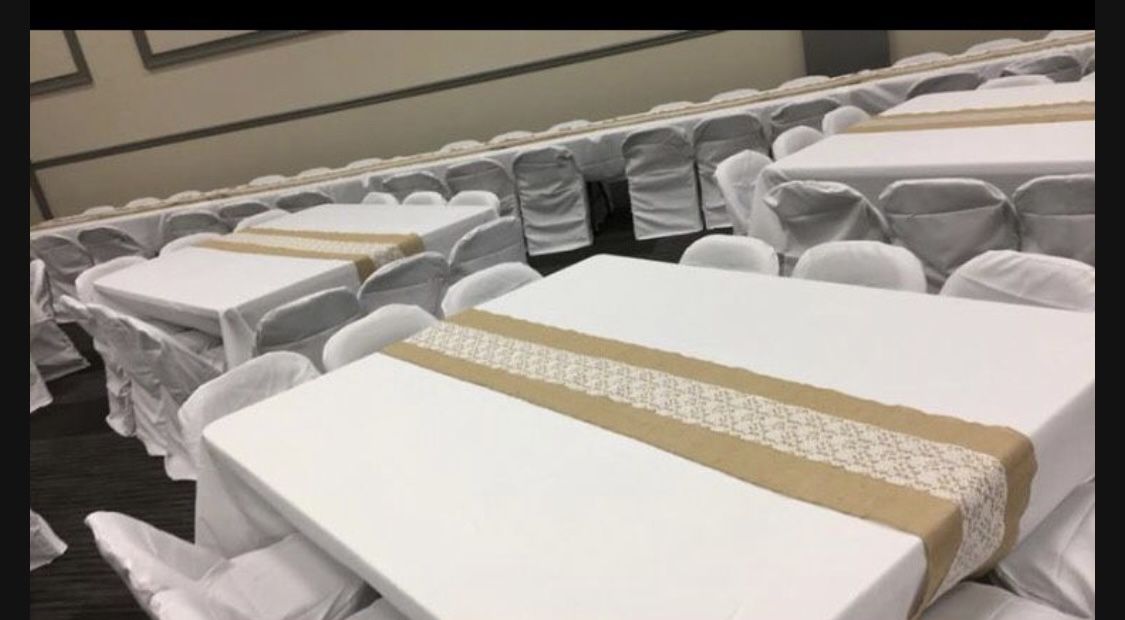 10 Burlap table runners (lace not included) $10 Each