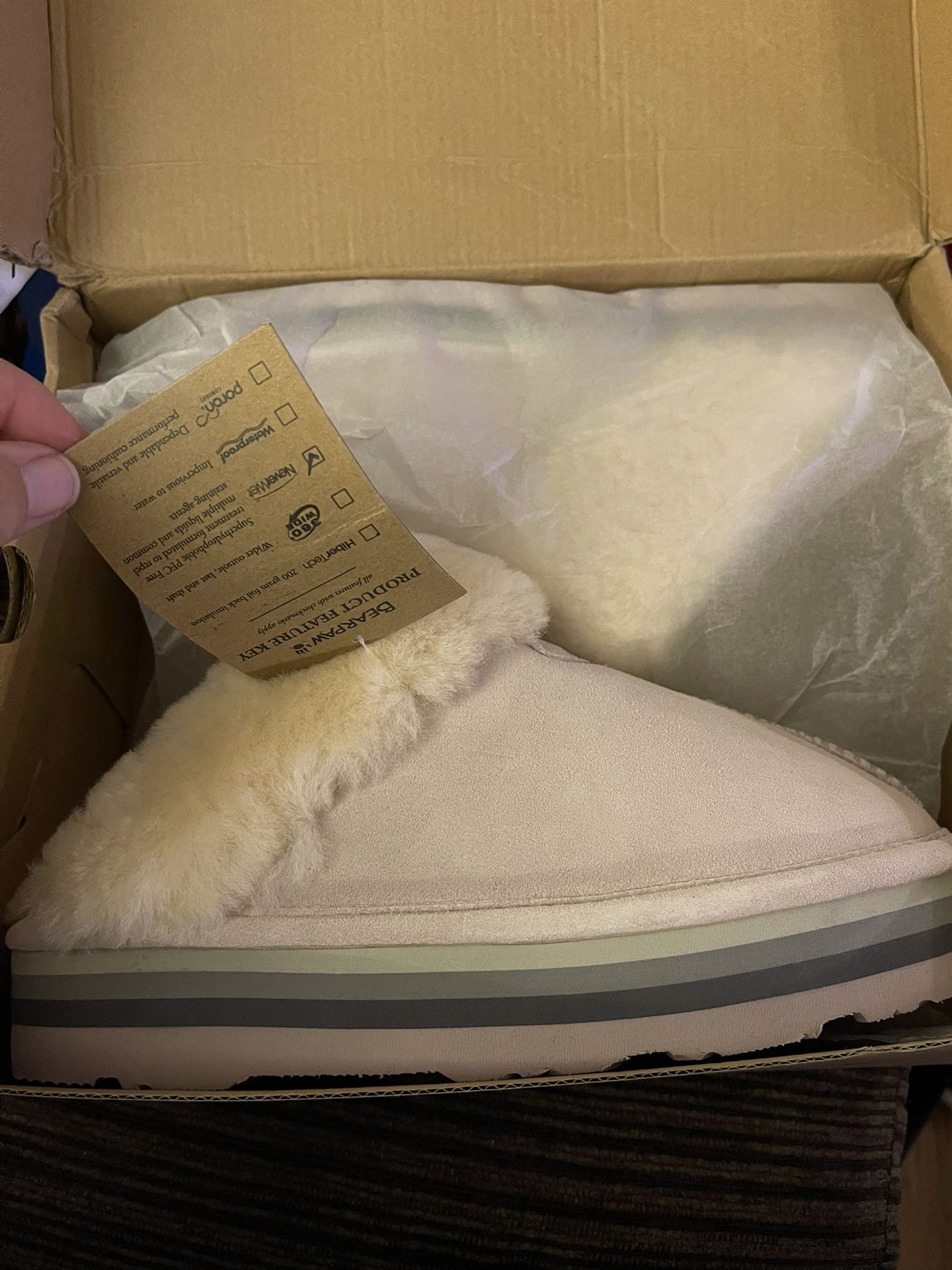 Brand New Pale Pink Platform Bearpaw Shoes Size 10