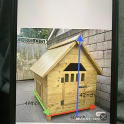 Outdoor Solid Wood Large Dog House