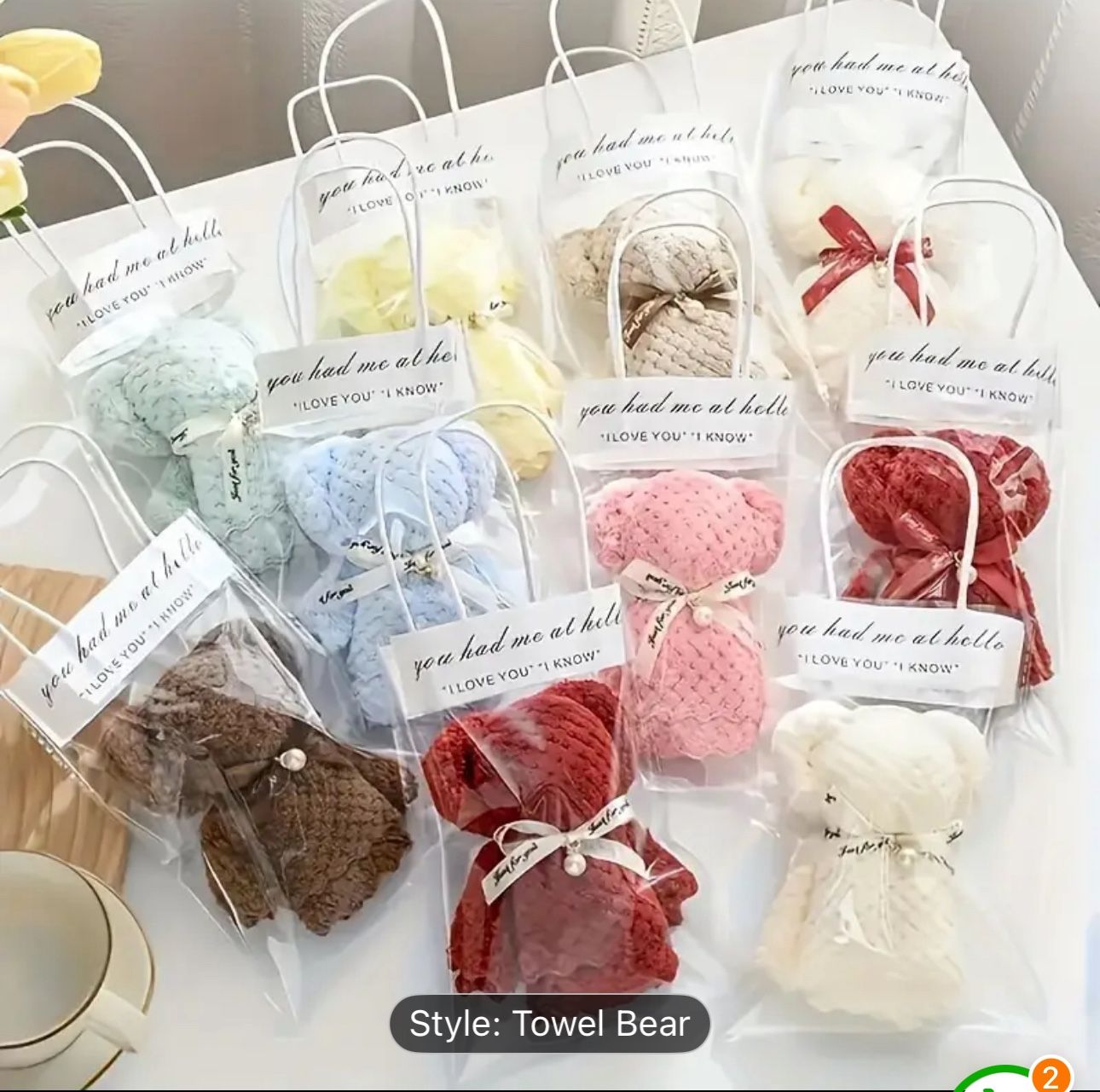 Perfect Gift For Exchange Bear ( Towel ) 10pcs