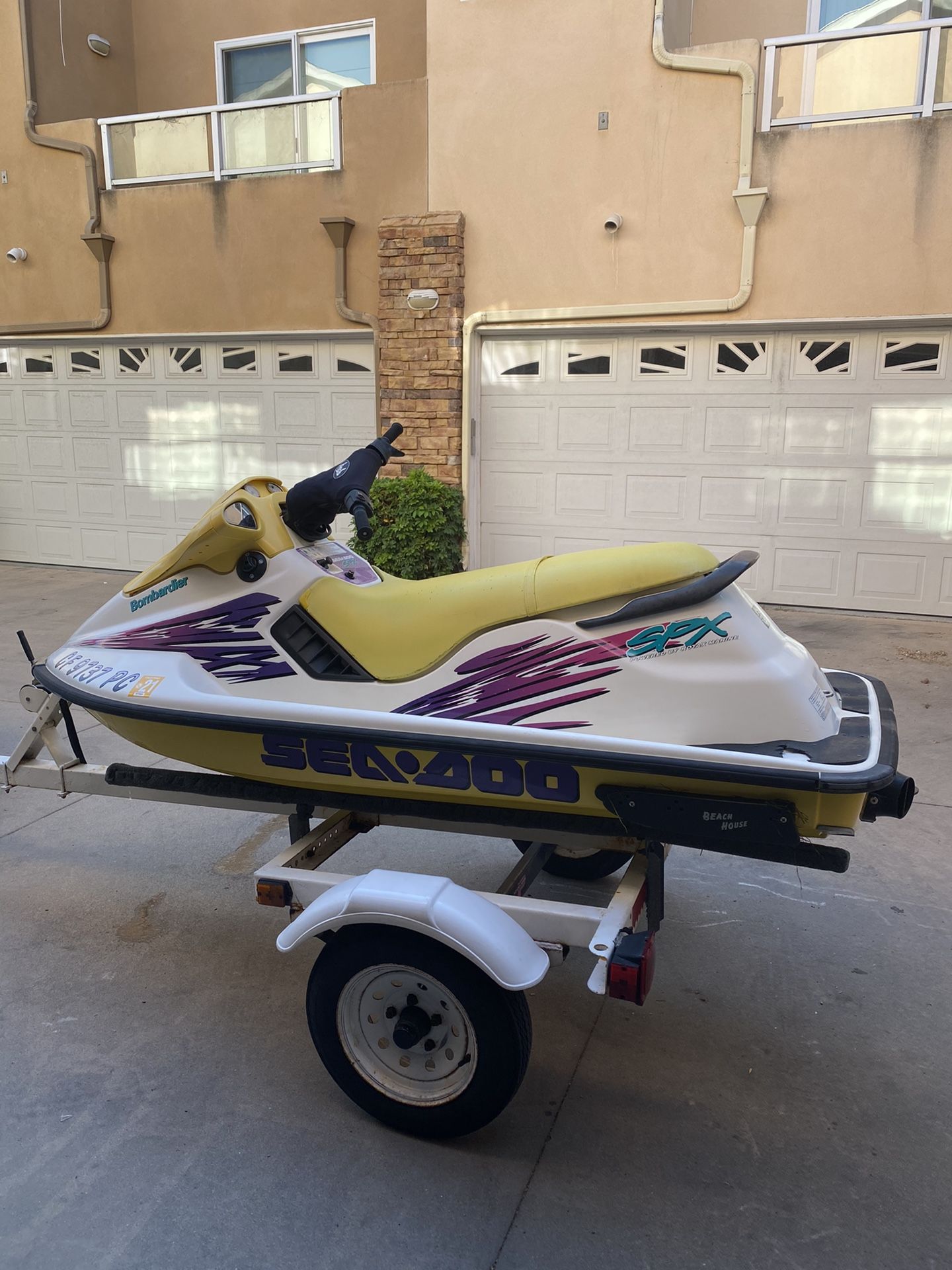 Seadoo SPX with trailer