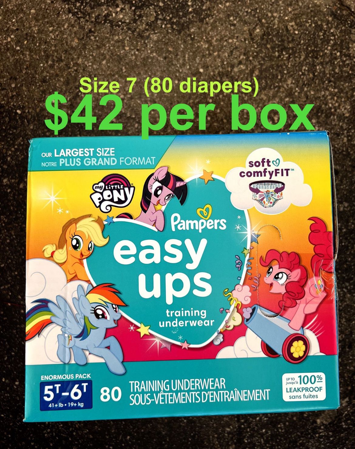 Pampers Easy Ups Size 5-6T For Girls