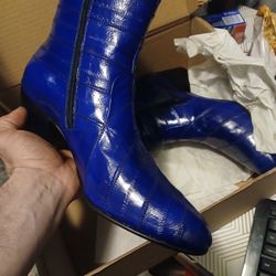 Genuine Electric Eel Skin Boots