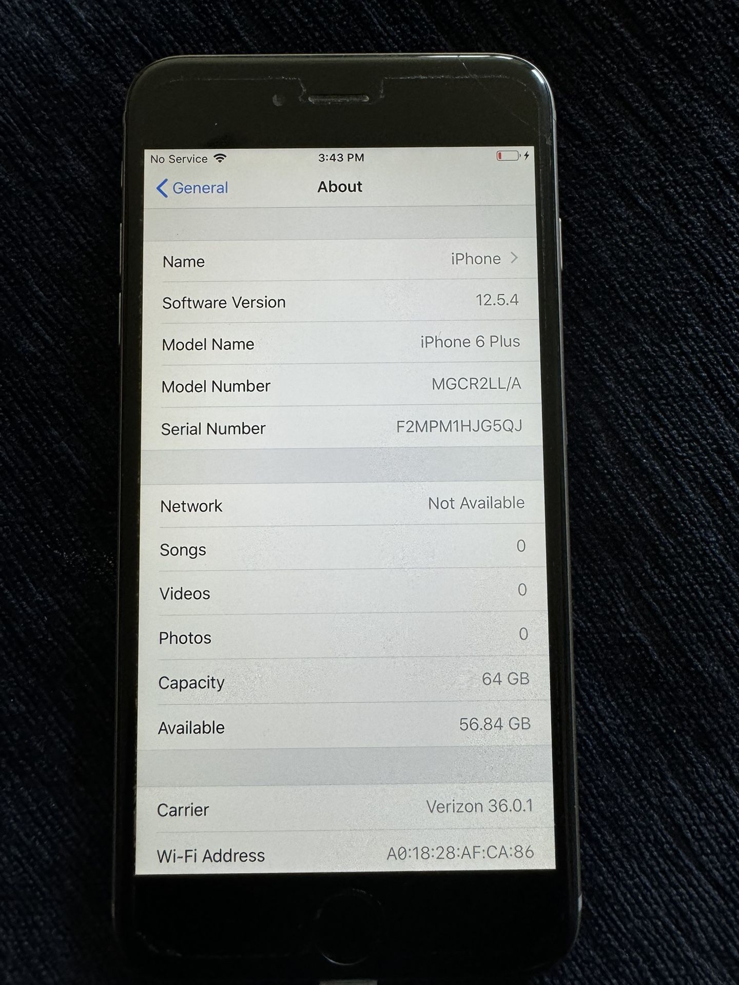 iPhone 6 Plus Verizon Or Any Carrier 64GB Good Condition...