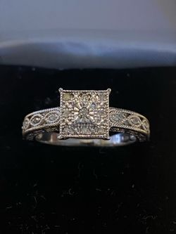 925 Silver Diamond Ring