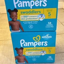 Size 5 Diapers Pampers Swaddlers
