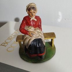 MID CENTURY - CAST IRON BOOKEND / DOOR STOP 5"×4" - G1000