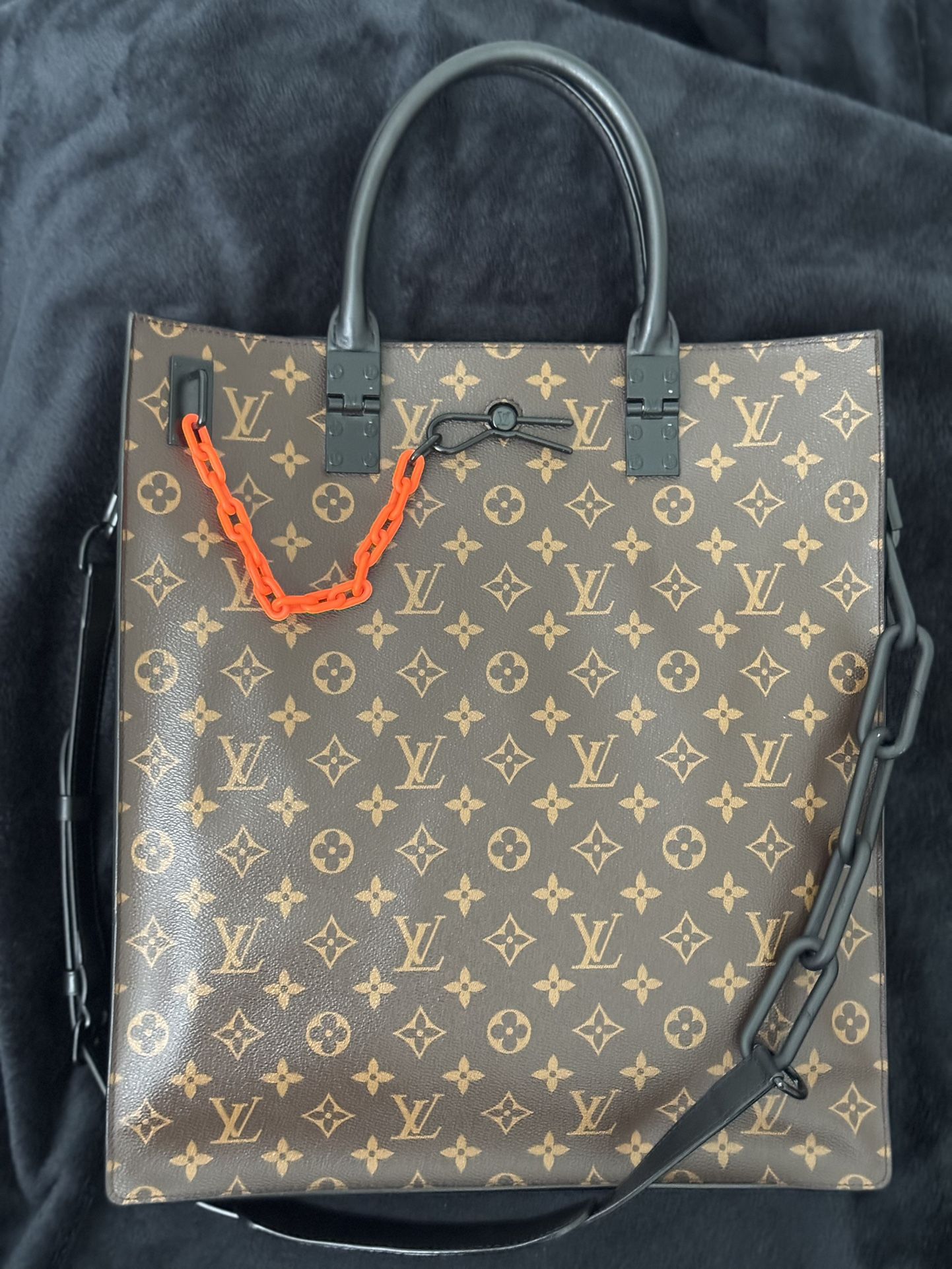 Used LOUIS VUITTON Louis Vuitton Monogram Solar Ray Sac Plat Virgil Abloh Brown M44475 Men's Leather Tote Bag