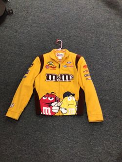 Chase Authentic Ladies Yellow M&M NASCAR Racing Jacket #38 Size L