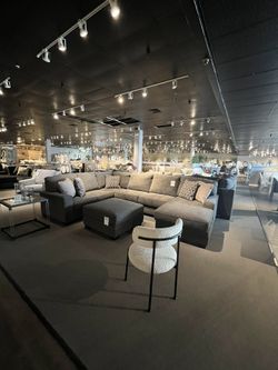 Grey 3PC Chaise Sectional Couch