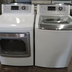 LG set washer And dryer Electric 