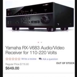 YAMAHA Natural Sound AV Receiver RX-V683 ✅✅YES STILL AVAILABLE ✅✅✅