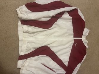 Nike Windbreaker Jacket White and Maroon