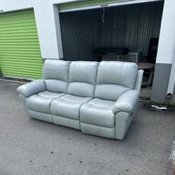 3 Seat Leather Couch Like New