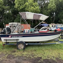 1990  Smoker Craft   Mercury 80 hp 