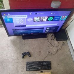  50 Inch TV AND PS4 slim Together 