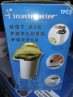 Hot air popcorn popper