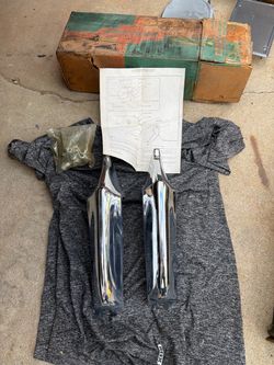 1963 impala NOS Chevrolet Chrome Bumper Guards Pair with Hardware