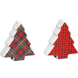 Enesco Our Name is Mud Country Living Plaid Trees Salt and Pepper Shaker Set, 3.5 Inch, Multicolor


