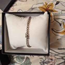 Sterling Silver Cubic Zirconia Tennis Bracelet 